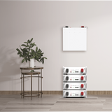 Low voltage stacked energy storage battery